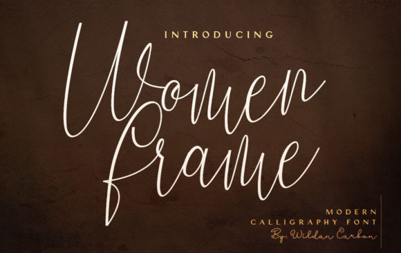 Women Frame Font Poster 1