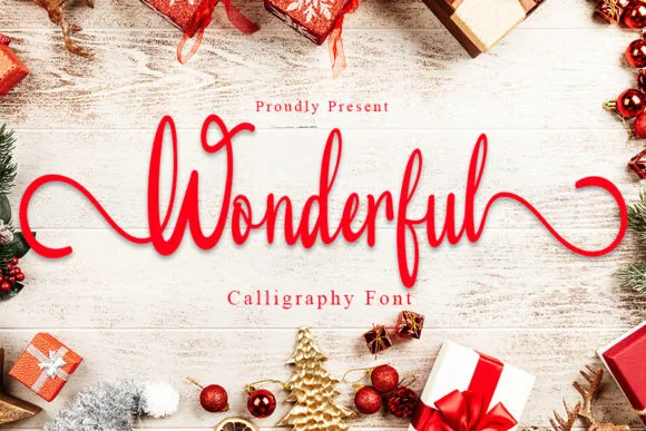 Wonderful Font Wonderful Font Poster 1