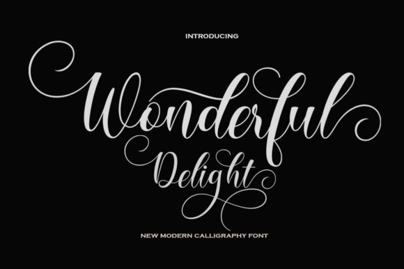 Wonderful Delight Font Poster 1