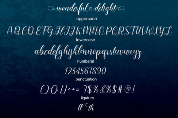 Wonderful Delight Font Poster 6