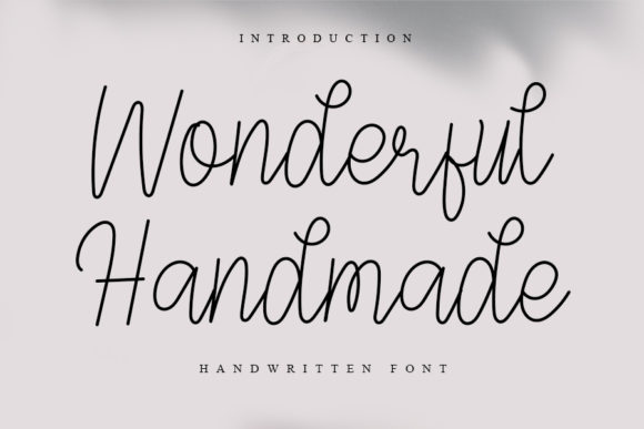 Wonderful Handmade Font Poster 1