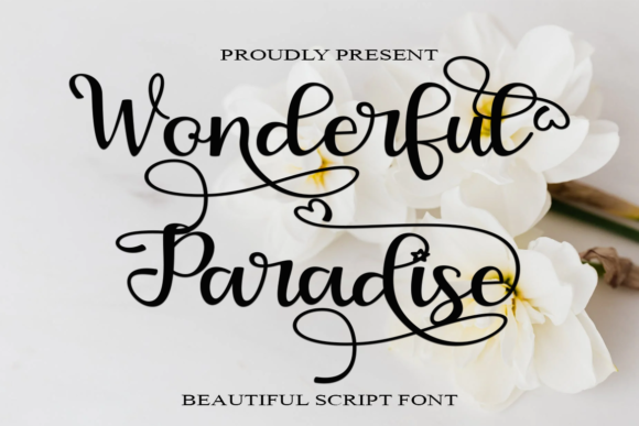 Wonderful Paradise Font Poster 1