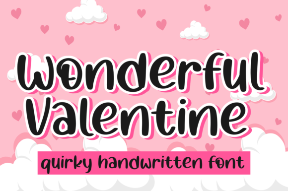 Wonderful Valentine Font Poster 1
