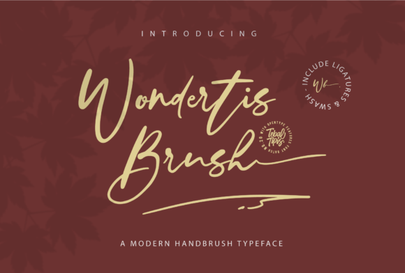 Wondertis Brush Font Poster 1