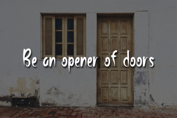 Wooden Door Font Poster 4