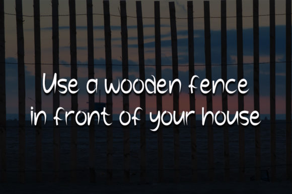 Wooden Fence Font Poster 2