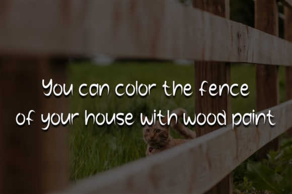 Wooden Fence Font Poster 3