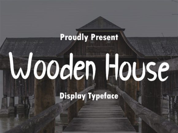 Wooden House Font Poster 1