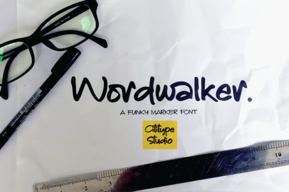 Wordwalker Font Poster 1