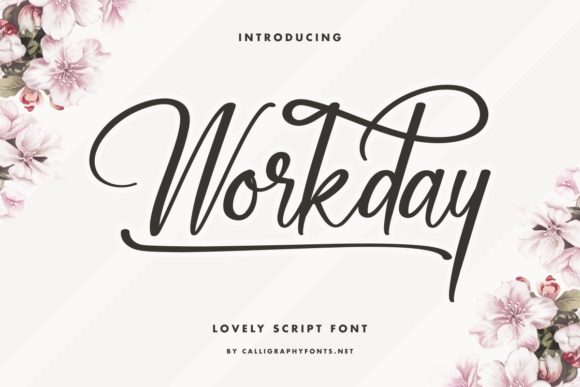 Workday Font Poster 1