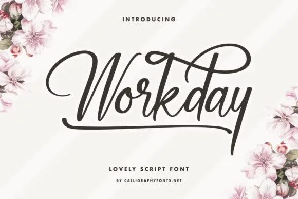 Workday Font Workday Font Poster 1