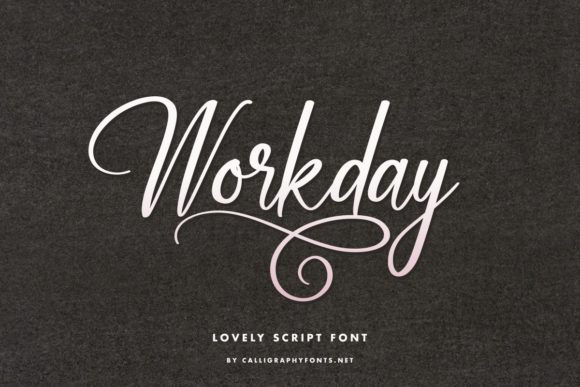 Workday Font Poster 2