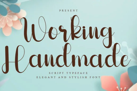 Working Handmade Font Poster 1