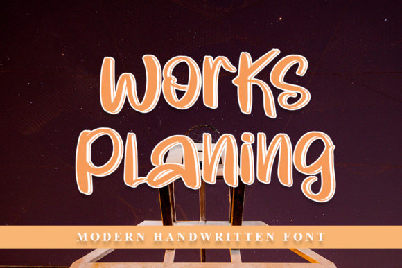 Works Planing Font Poster 1