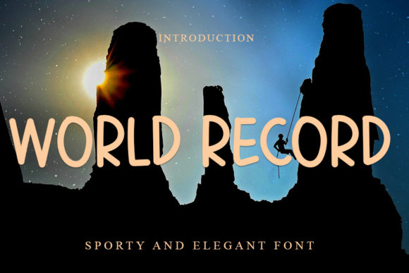 World Record Font Poster 1