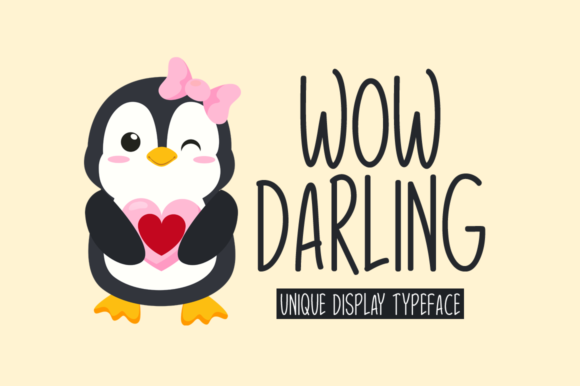 Wow Darling Font Poster 1