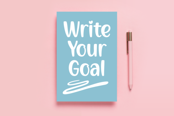 Write Your Goal Font Poster 1