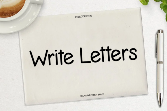 Writte Letter Font Poster 1