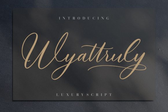 Wyattruly Font Poster 1