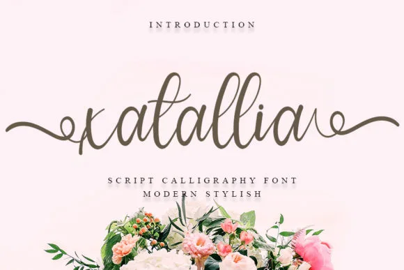 Xatallia Font Xatallia Font Poster 1