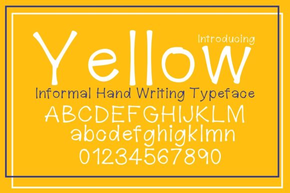 Yellow Font Poster 1