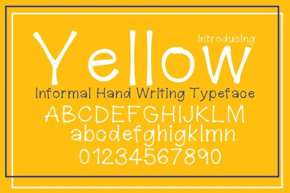 Yellow Font Poster 1