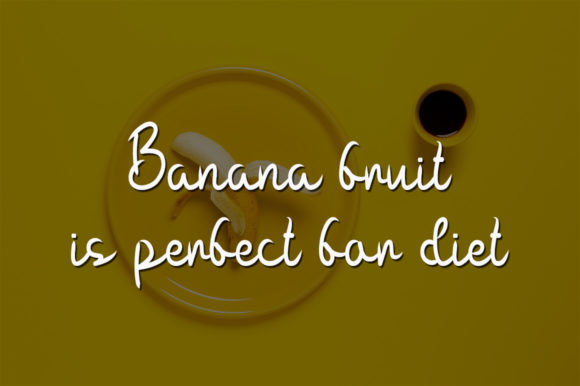 Yellow Banana Font Poster 2