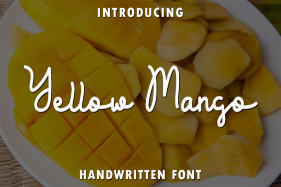 Yellow Mango Font Poster 1