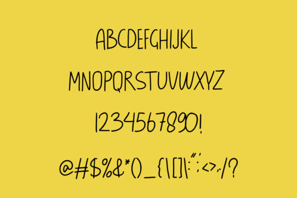 Yellow Mellow Font Poster 6