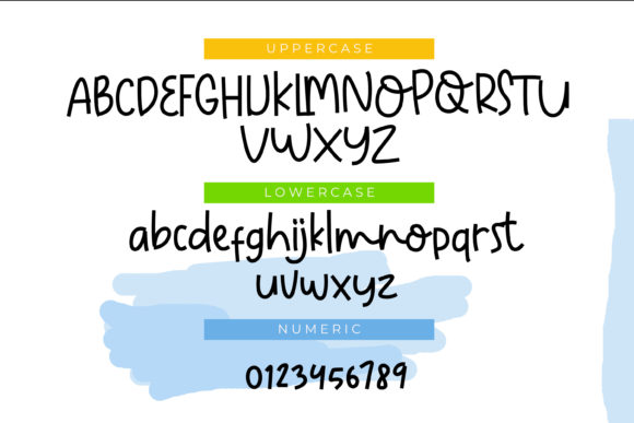 Yellow Meow Font Poster 3