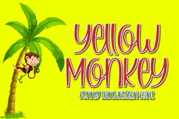 Yellow Monkey Font Poster 1
