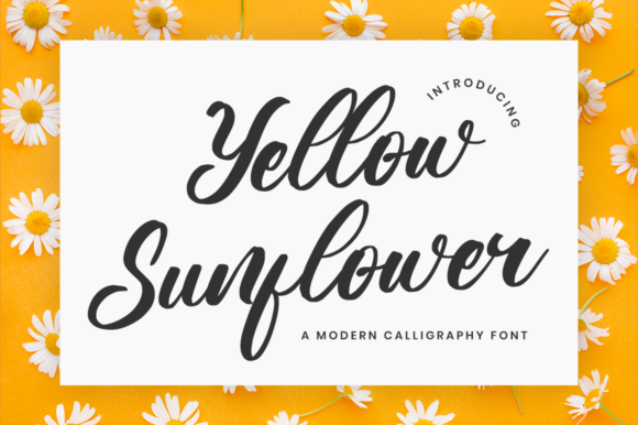 Yellow Sunflower Font