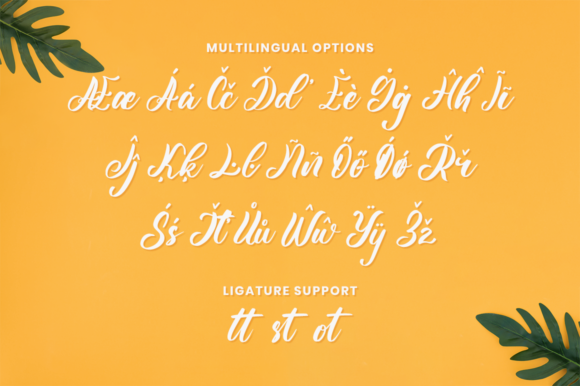 Yellow Sunflower Font Poster 11