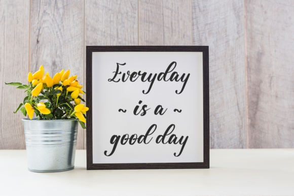 Yellow Sunflower Font Poster 9