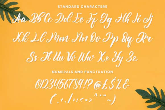 Yellow Sunflower Font Poster 10