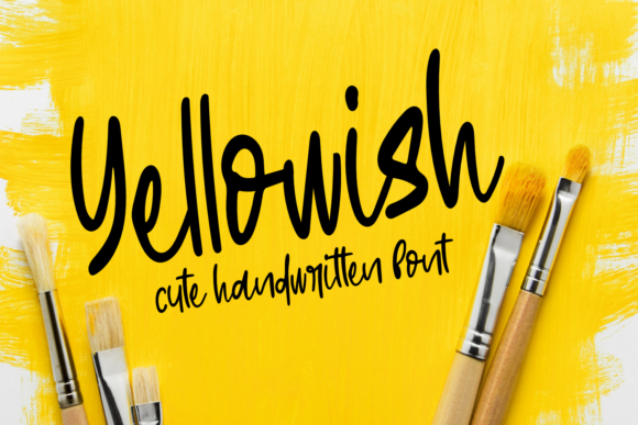 Yellowish Font Poster 1