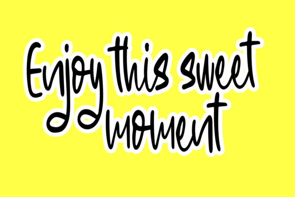 Yellowish Font Poster 5