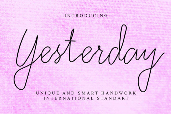 Yesterday Font