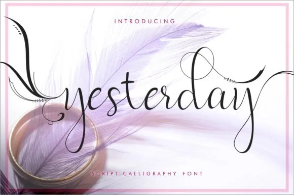 Yesterday Font Yesterday Font Poster 1