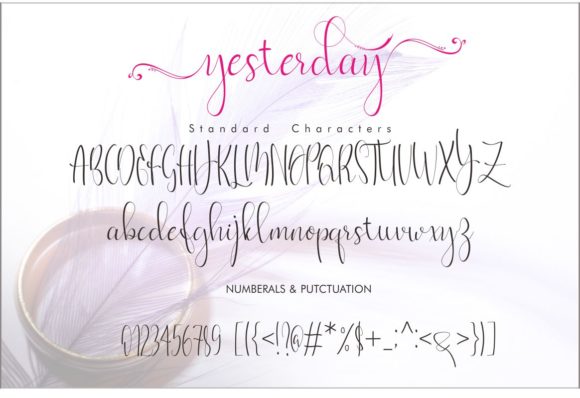 Yesterday Font Poster 4