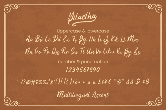 Yilactha Font Poster 6