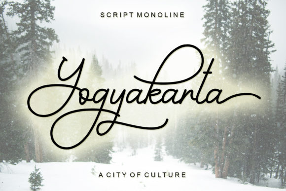 Yogyakarta Font Poster 1