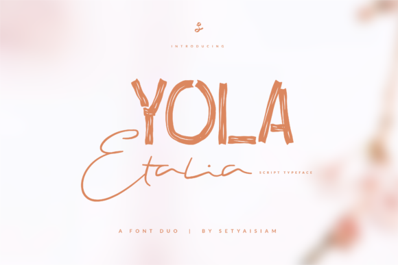Yola Etalia Font Poster 1