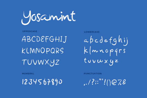 Yosamint Font Poster 4