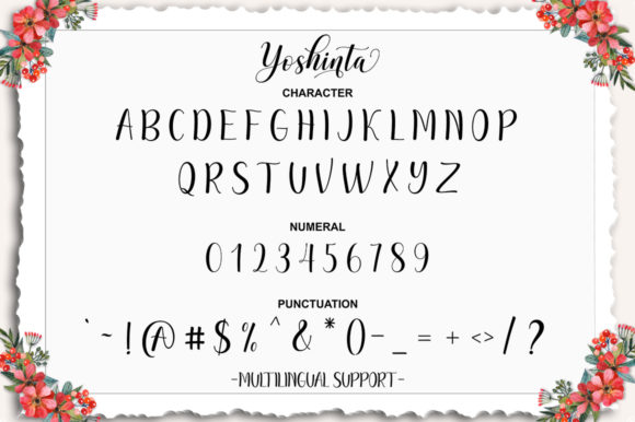 Yoshinta Font Poster 8