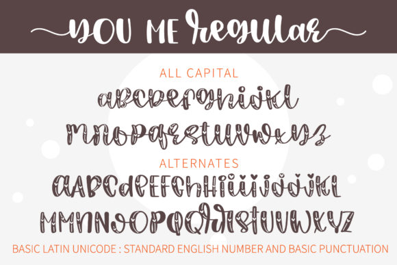 You Me Font Poster 2