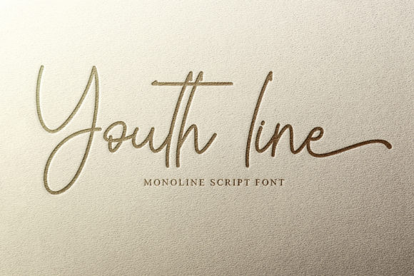 Youth Line Font Poster 1