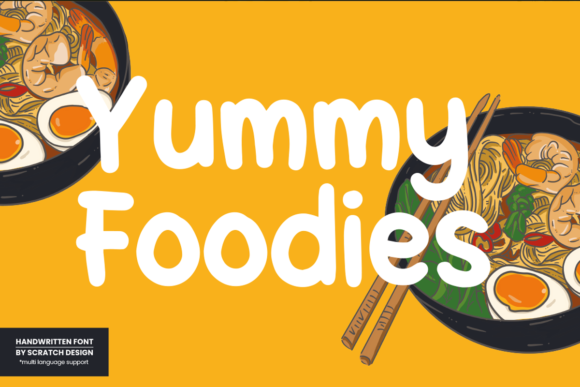 Yummy Foodies Font Poster 1