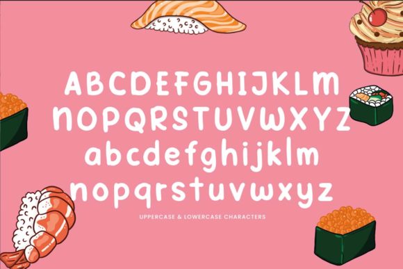 Yummy Foodies Font Poster 2