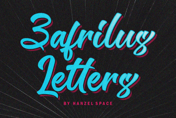 Zafrilus Font Poster 3